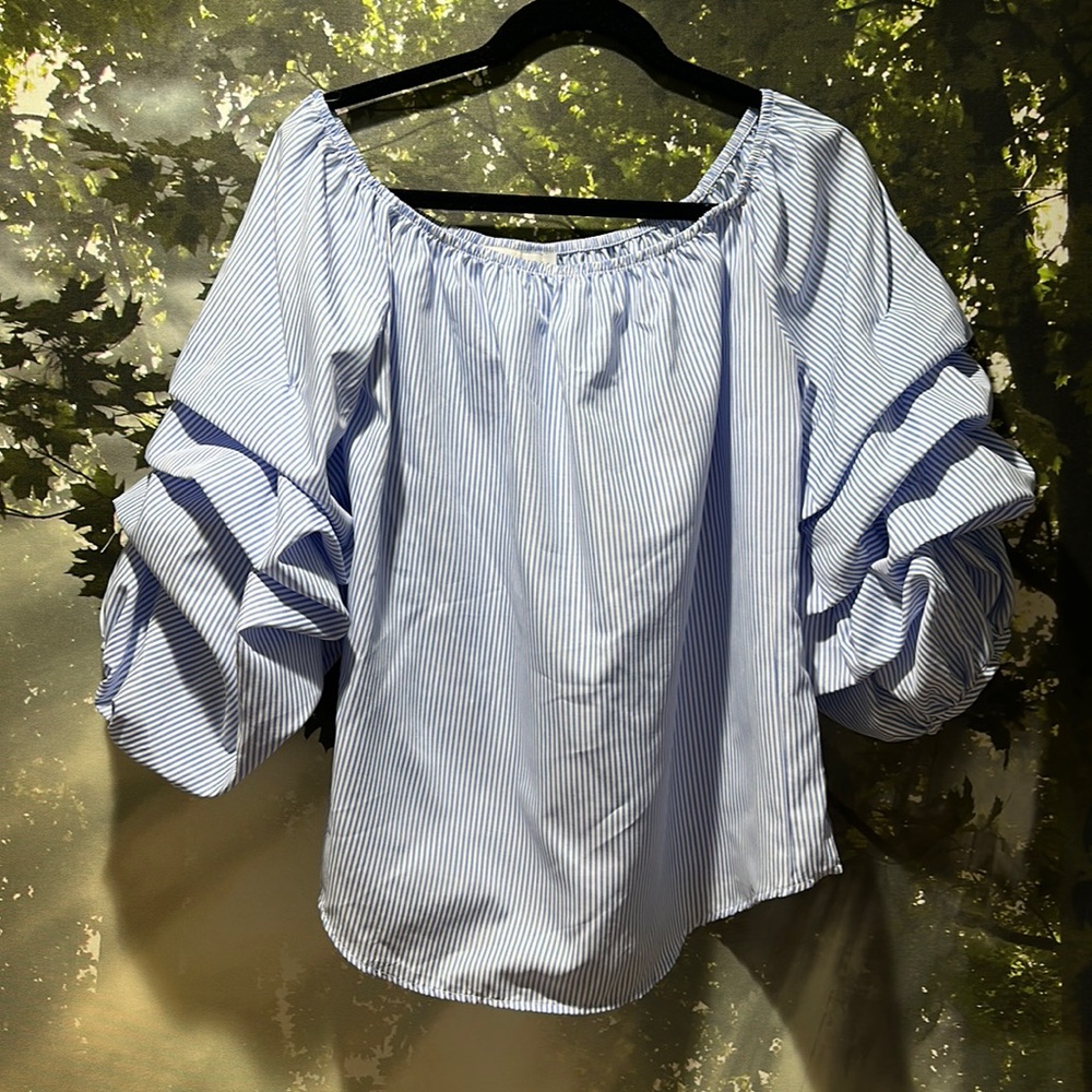 Flamingo sleeve blouse